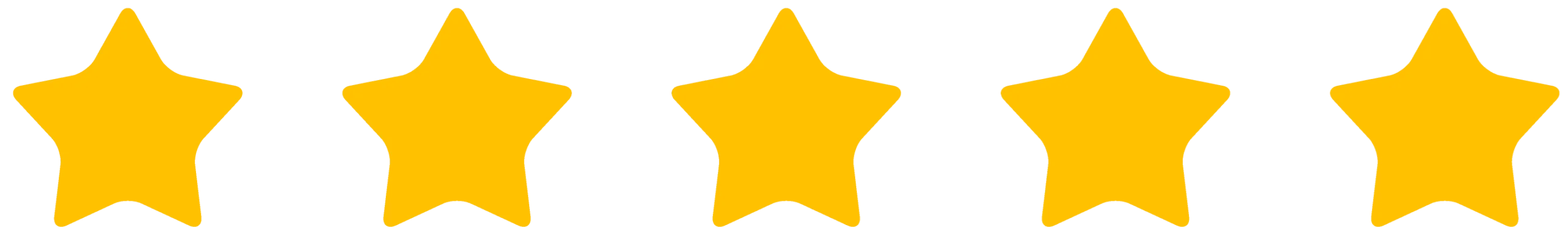 5 star rating scaled
